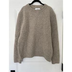 Wax London Wilde Donegal Wool Crewneck Sweater Jumper L